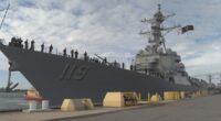 USS Delbert D. Black deploys from Mayport amid global tension; sailors' families say emotional goodbyes