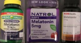 Three of the counterfeit unregistered melatonin products identified by the TGA.