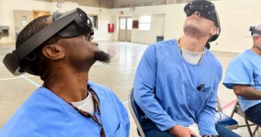 VR headsets are 'hope machines' inside California prisons, offering escape and practical experience