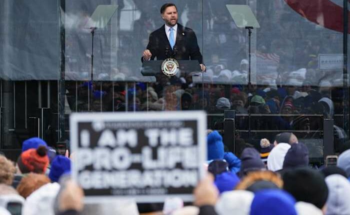 Vance touts the Trump administration's record against abortion at a Washington rally