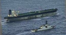 Video shows US coast guard chasing down rogue 'Russian' tanker