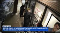 Video shows vandals target Republicans of Wheeling Township Office in Arlington Heights, Charlie Kirk's image defaced