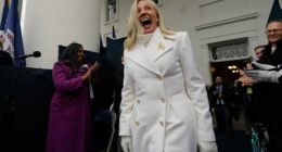 Virginia tradition calls for morning suits at an inauguration. But Spanberger switched things up