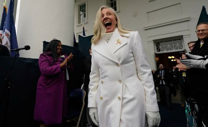 Virginia tradition calls for morning suits at an inauguration. But Spanberger switched things up