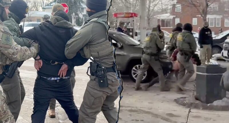 Wild video shows federal agents detaining 2 men at Minnesota gas station as agitators gather