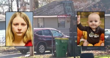 Woman running home day care slammed 8-month-old's head onto hardwood floor because she 'had a headache': Police