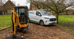 Workers install Sky TV and security fence at 'Andrew's next home'