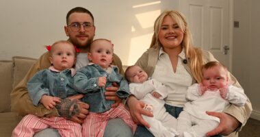 'Infertile couple' welcome two sets of twins just a year apart: 'Doctors told me to remove my womb'