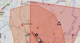 Grass fire in Clarkefield