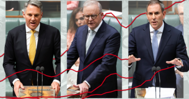 Richard Marles, Anthony Albanese and Jim Chalmers.