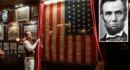 $525K flag that covered Abraham Lincoln's casket finds home -- in NYC steakhouse
