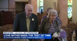 8 couples renew their vows at Hearthwood Senior Living community in Bartlett ahead of Valentine's Day 2026: 'We'd do it again'