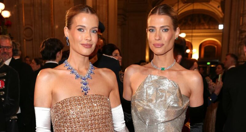 A royal night out! Princess Diana's twin nieces Lady Eliza and Lady Amelia Spencer dazzle at the 68th Vienna Opera Ball