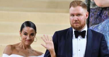 AOC hits back at critics over Munich speech fiasco as fiancé snores