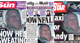 All the UK newspaper front pages the day after ex-prince's arrest