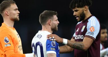 Aston Villa 1-0 Brighton: James Milner makes history in defeat... and gives valuable lesson to Carlos Baleba after youngster's nightmare