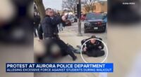 Aurora protest today held at police department after school walkout, ICE protest ends with students arrested, officer hurt: VIDEO