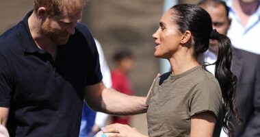 Bend it like Meghan! Duchess proves she's a match for Kate