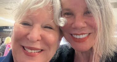 Bette Midler, 80, and Barbara Hershey, 78, reunite for a selfie