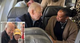 Biden flies to South Carolina for rare campaign stop after cancer diagnosis -- tries to take 'awkward' selfie with supporterÂ 