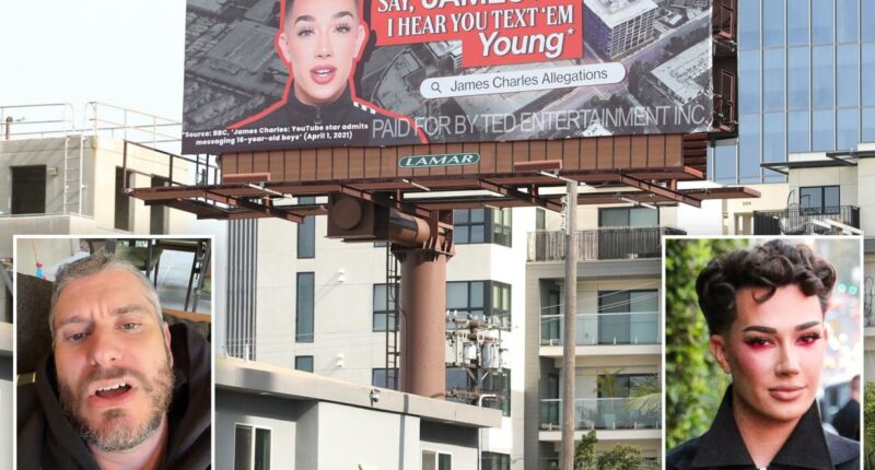 Billboard targeting James Charles reignites sexual misconduct accusations