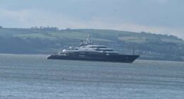 Billionaire Saudi prince's superyacht is spotted off the Devon coast