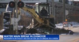 Boil order in effect in Dixmoor as water main break fixed at 139th between Dixie Highway and Thornton Road