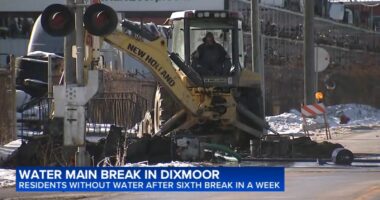 Boil order in effect in Dixmoor as water main break fixed at 139th between Dixie Highway and Thornton Road