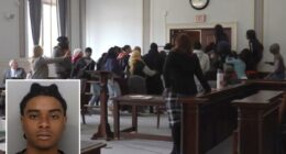 Brawl erupts in Ohio courtroom after judge hands down reduced sentence for teen killer