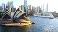 A ship at Sydney's Overseas Passenger Terminal.