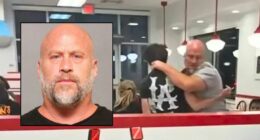 CEO of equity firm attempted to strangle and slam teen at In-N-Out who 'splashed' water on woman he was eating burgers with