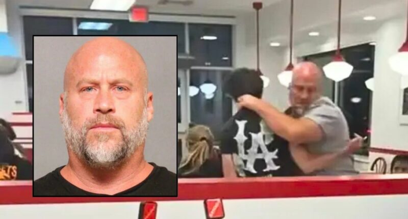CEO of equity firm attempted to strangle and slam teen at In-N-Out who 'splashed' water on woman he was eating burgers with