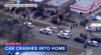 Car involved in Cicero, Hillside investigation crashes into home at Cermak, Kostner in Lawndale, Chicago: police