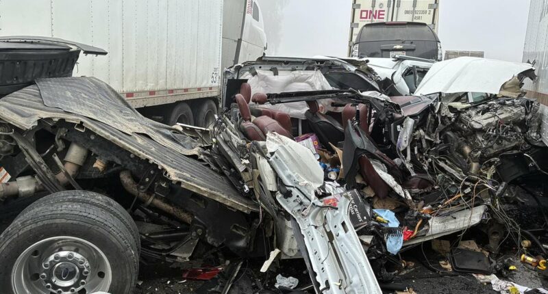 Catastrophic pileup with up to 150 vehicles shuts California highway