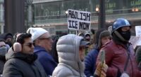 Chicago anti-ICE protests held in area 1 month after fatal shooting of Renee Good by federal agents in Minneapolis, Minnesota