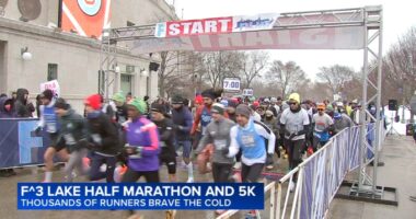 Chicago running events: Thousands of runners brave snow, cold for F^3 Lake Half Marathon & 5K at Solider Field