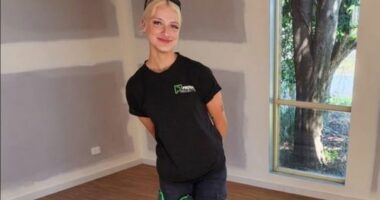 Caitlyn Goodman is a third-year carpentry apprentice in Victoria.