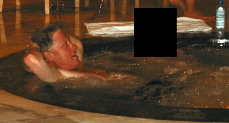 Clinton revives his notorious line as he's grilled on hot tub sex