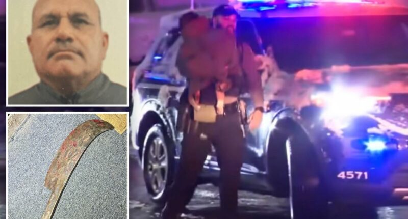 Dad stabs wife, daughter to death with massive curved dagger: cops