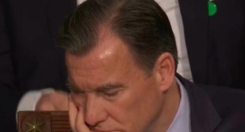 Democrat Tom Suozzi caught dozing off during Trump's SOTU