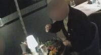 Diner appears to pluck his hair to put it in a meal and refuses to pay