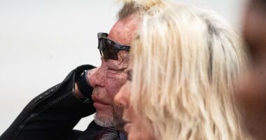 Dog the Bounty Hunter cries as his stepson appears in court