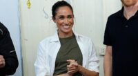 Down-to-earth Duchess! Meghan has no time to worry about creased trousers as she proudly focuses on her work in Jordan - with no entourage and no 6ft ironing board like Andrew's valet used to carry around