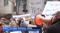 Downtown Chicago protest today: Parents, students attend Holy Name Cathedral mass, seek to stop St. Hubert Catholic School closure