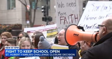Downtown Chicago protest today: Parents, students attend Holy Name Cathedral mass, seek to stop St. Hubert Catholic School closure