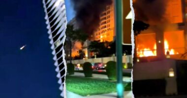 Dubai hotel fire appears to be caused by Iranian strike; injuries reported