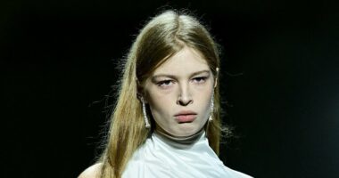 Elon Musk's transgender daughter wears gown at Milan Fashion Week