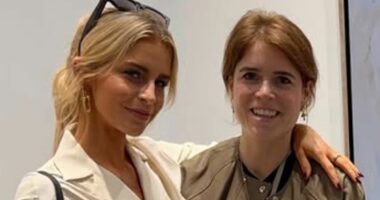 Eugenie is pictured for the first time since release of Epstein emails