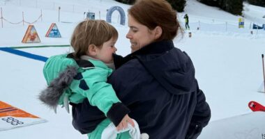 Eugenie was on family skiing holiday when Andrew was arrested