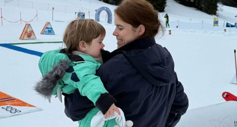 Eugenie was on family skiing holiday when Andrew was arrested